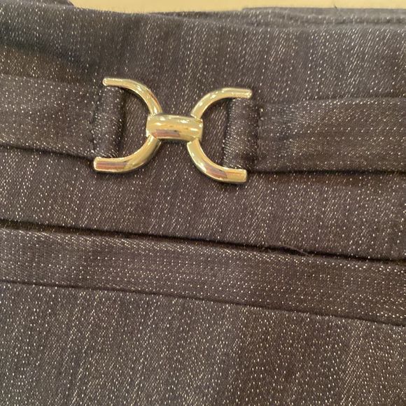 NWT New York & Company Blue Crosby Street Pant | Straight Leg | Size 6 Tall - Picture 6 of 7